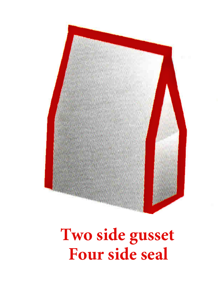 Double gusset pouch